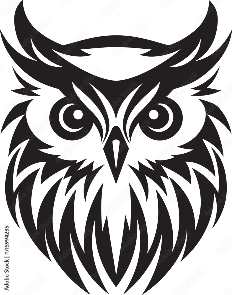 Contemporary Owl Logo Stylish Vector Art with a Modern Twist Mystical Nocturne Elegant Black Emblem with Owl Design Contemporary Owl Logo Stylish Vector Art with a Modern Twist Mystical Nocturne Elegant Black Emblem with Owl Design