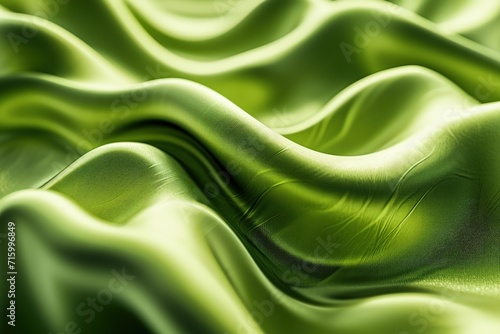 Close-Up View of Green Fabric