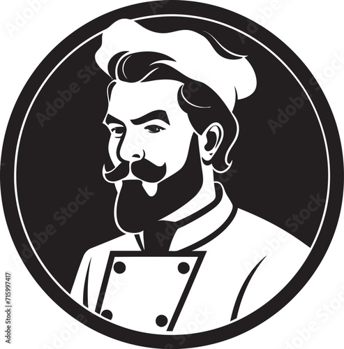 Flavorful Craftsmanship Minimalistic Vector Logo for Modern Pizzeria Artisanal Pizzaiolo Intricate Black Emblem with Sleek Pizza Silhouette