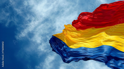 Obraz na plátně romanian flag