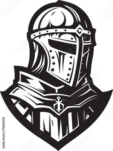 Tearful Tribute Elegant Black Design for Vector Sad Knight Soldier Lamenting Legionnaire Black Icon Design for Vector Sad Knight Soldier