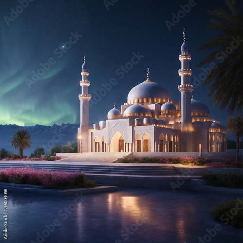Islamic mosque generated by Ai