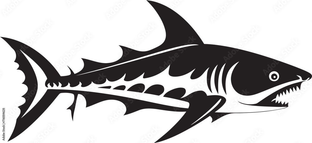 Fierce Fin Iconic Black Vector Shark Emblem Ocean Guardian Vector Black Icon Design for Shark Logo Fierce Fin Iconic Black Vector Shark Emblem Ocean Guardian Vector Black Icon Design for Shark Logo