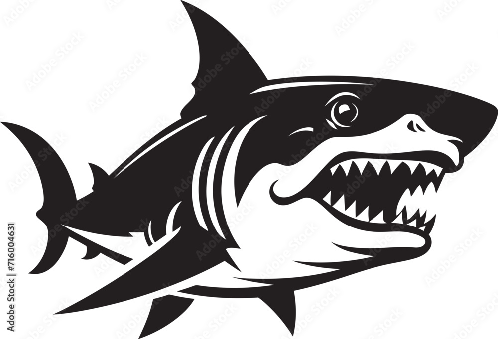 Oceanic Sovereignty Vector Black Icon Design for Sleek Shark Silent Sea Power Black Iconic Shark Logo in Elegant Vector Oceanic Sovereignty Vector Black Icon Design for Sleek Shark Silent Sea Power Black Iconic Shark Logo in Elegant Vector