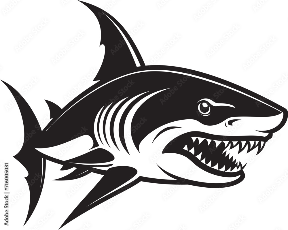Fierce Fin Vector Black Icon Design for Elegant Shark Logo Underwater Guardian Elegant Black Shark Logo in Vector Fierce Fin Vector Black Icon Design for Elegant Shark Logo Underwater Guardian Elegant Black Shark Logo in Vector