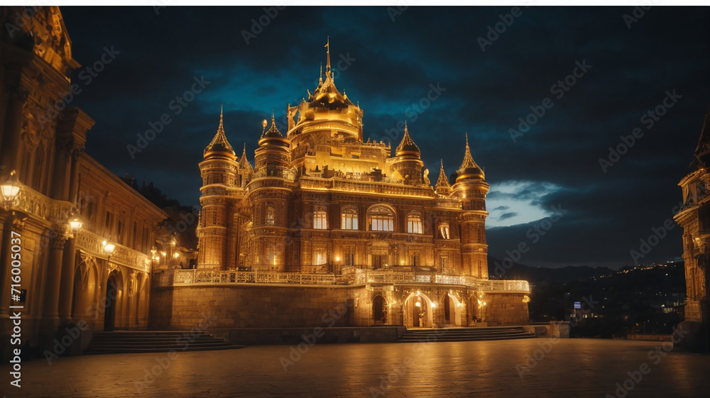 A Beautiful castle architecture, Ai photos