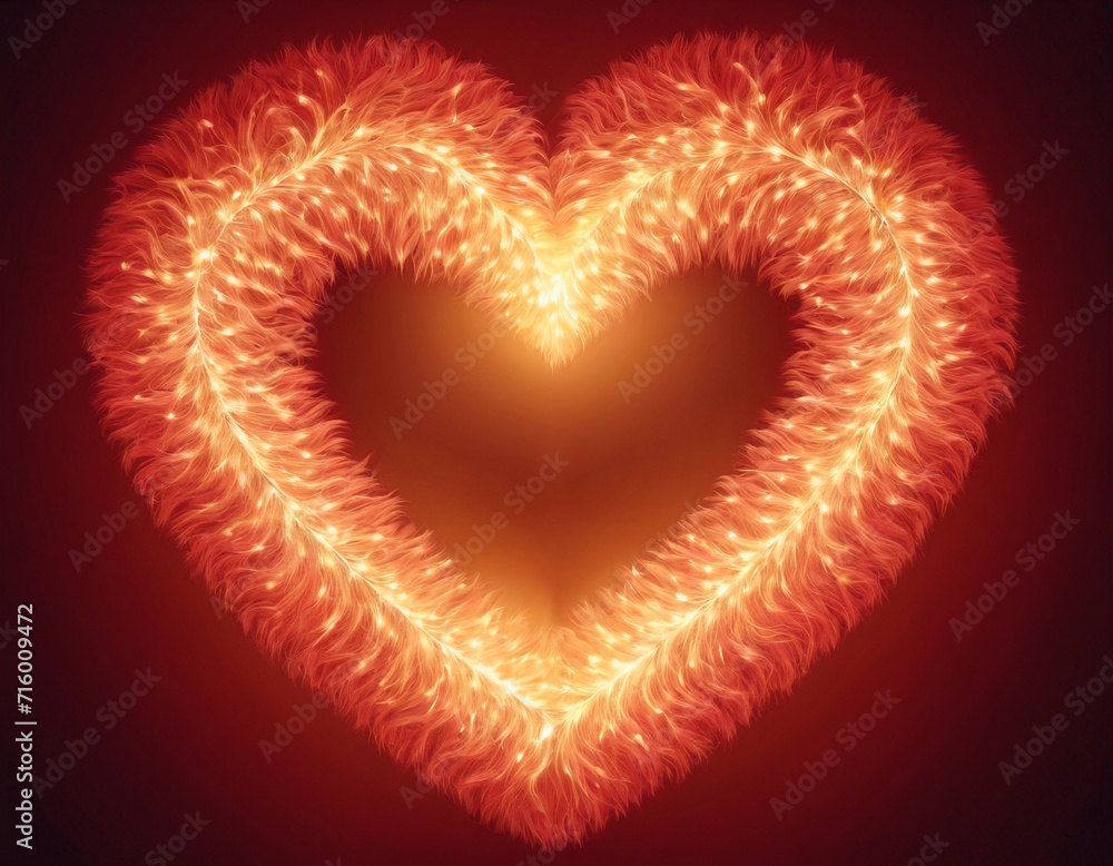 Valentine's day background with red heart Valentine's day background with red heart