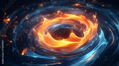 Fiery Swirl Generative AI