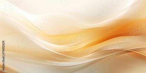 a white and beige background with a beige wave  in the style of light leaks  light orange and gold  light orange and light gold  serene visuals