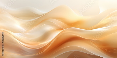 a white and beige background with a beige wave, in the style of light leaks, light orange and gold, light orange and light gold, serene visuals