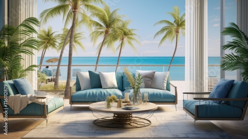 outdoor spaces of the home, such as patios or terraces, where guests can relax, and nearby attractions, such as the beach or local attractions