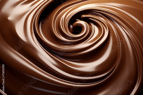 Chocolate Fountain Swirl Generative AI