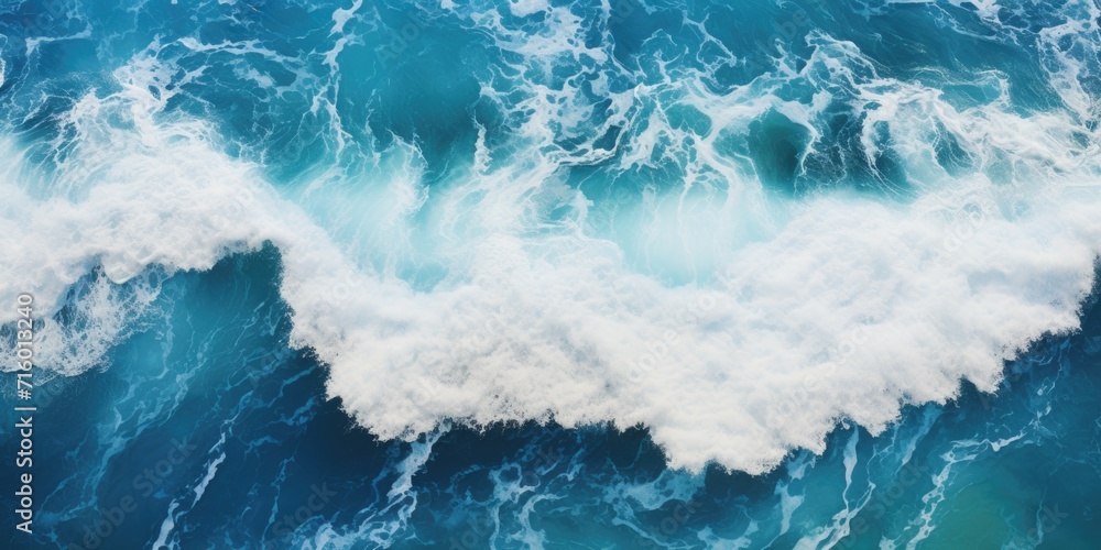Fototapeta premium a blue and white painting of the ocean, in the style of dark white and teal, fluid photography, highly textured, dark turquoise and white