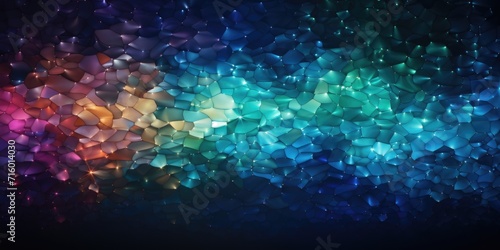 bright colored lights on dark color background, in the style of light indigo and dark emerald, audio-visual installations