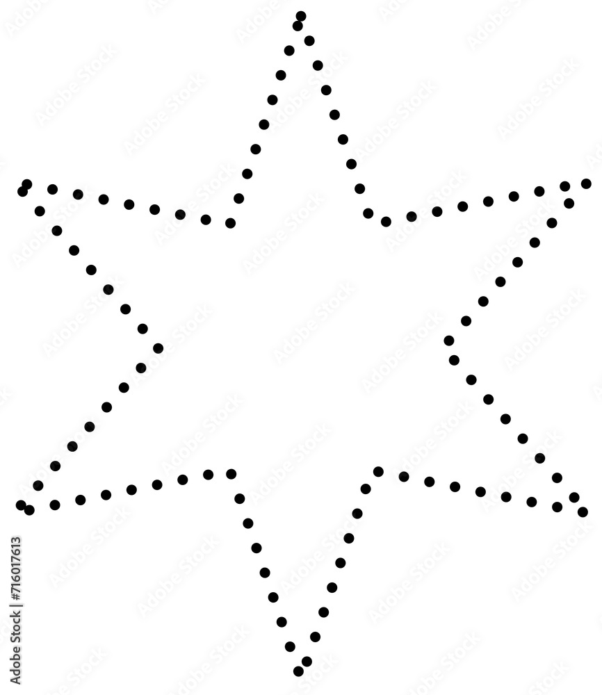 Star shape dots. Geometric element Star shape dots. Geometric element