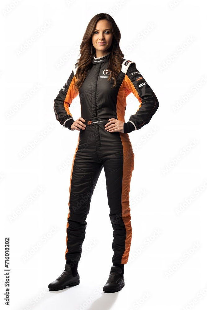 Female Race Driver, High-Speed Thrill, AI Generated Female Race Driver, High-Speed Thrill, AI Generated