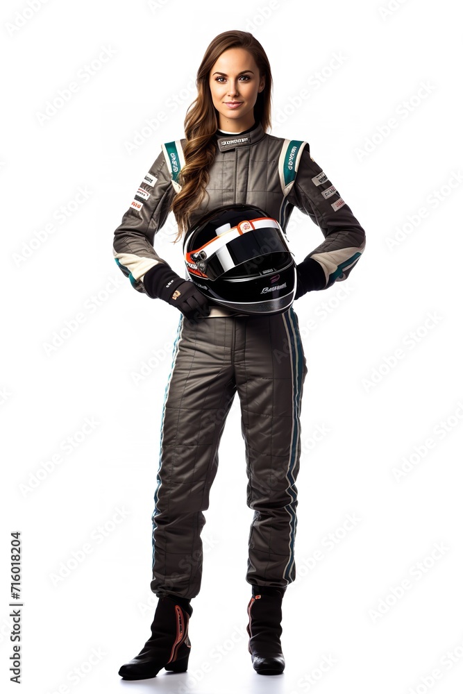 Female Race Driver, High-Speed Thrill, AI Generated Female Race Driver, High-Speed Thrill, AI Generated