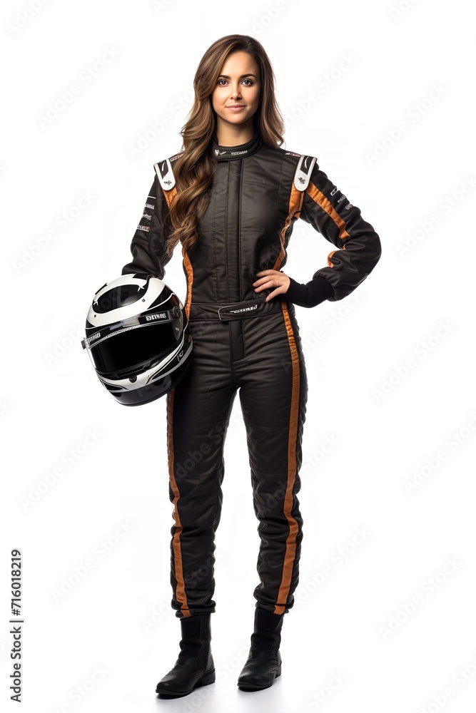 Female Race Driver, High-Speed Thrill, AI Generated Female Race Driver, High-Speed Thrill, AI Generated