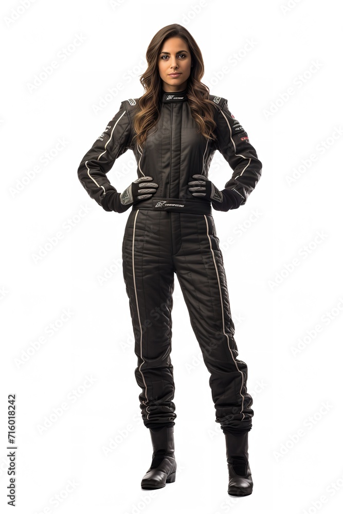 Female Race Driver, High-Speed Thrill, AI Generated Female Race Driver, High-Speed Thrill, AI Generated