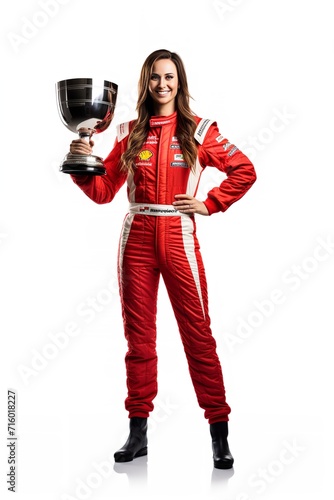 Female Race Driver, High-Speed Thrill, AI Generated