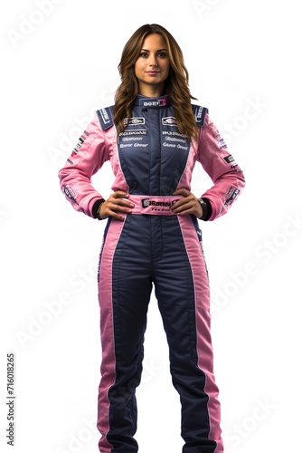 Female Race Driver, High-Speed Thrill, AI Generated