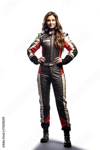 Female Race Driver, High-Speed Thrill, AI Generated