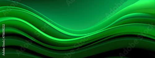 abstract green waves