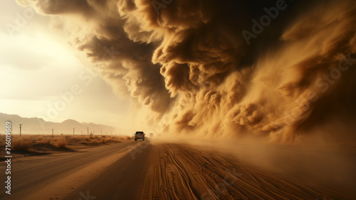 Huge sand storm coming