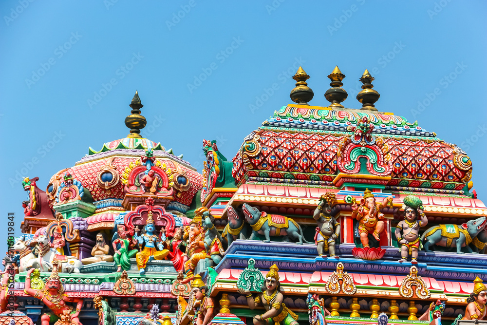 Fototapeta premium Chennai, India. View of Arulmigu Kapaleeswarar Temple in Chennai.