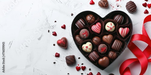 Heart shaped box with delic...