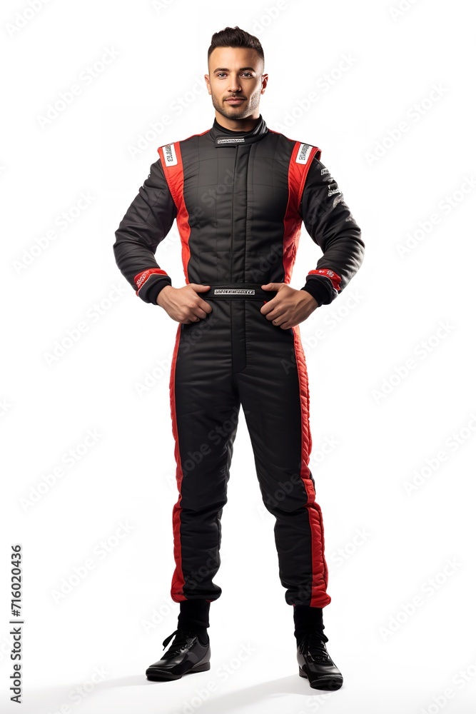 Speeding Male Race Driver, AI Generated