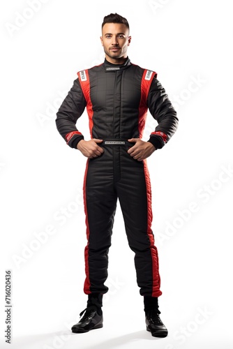 Obraz na płótnie Speeding Male Race Driver, AI Generated w salonie