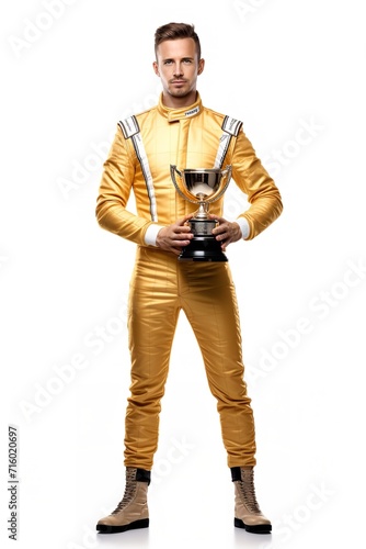 Speeding Male Race Driver, AI Generated