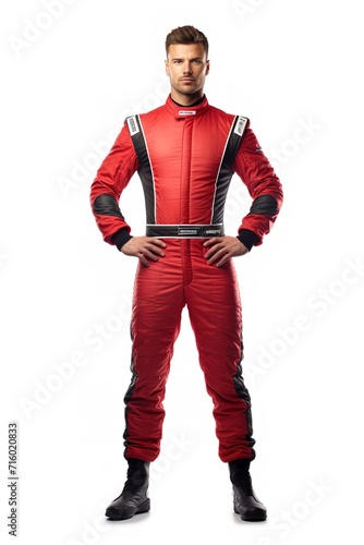 Obraz na płótnie Speeding Male Race Driver, AI Generated w salonie