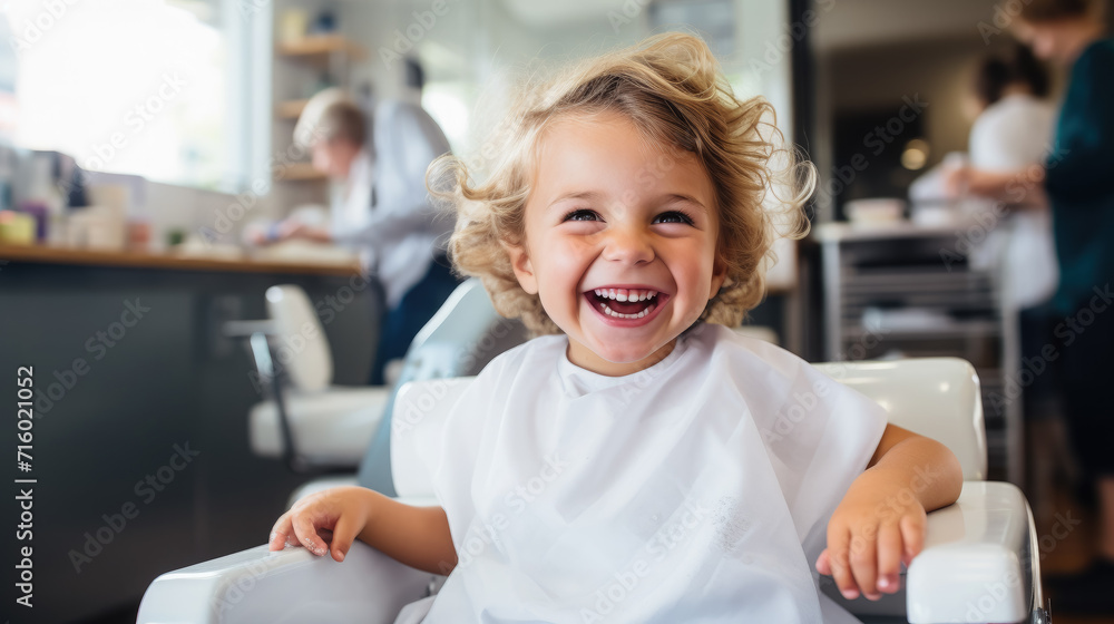 happy smiling child sitting in a chair at the hairdresser, haircut, hairstyle, style, girl, boy, kid, toddler, fashion, beauty salon, barbershop, hair, portrait, face, emotional happy smiling child sitting in a chair at the hairdresser, haircut, hairstyle, style, girl, boy, kid, toddler, fashion, beauty salon, barbershop, hair, portrait, face, emotional