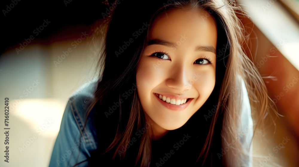 Portrait of a Happy Asian Girl Portrait of a Happy Asian Girl