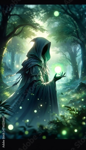 Mystical Forest Enchantress, Fantasy Artwork
