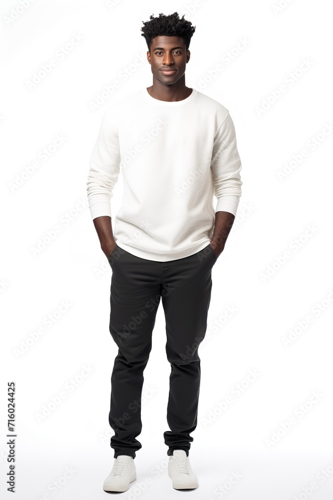 African Male Model Holding Blank Sign, AI Generated African Male Model Holding Blank Sign, AI Generated