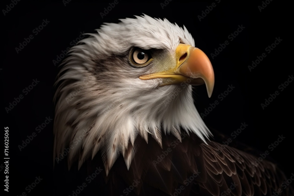 Obraz premium Eagle on dark background