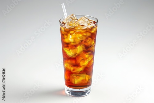 Wallpaper Mural Long Island Iced Tea on Plain White Background - Product Photography Torontodigital.ca