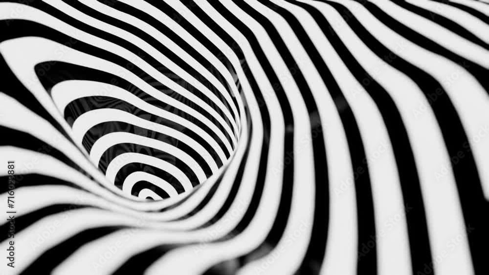 hypnotic psychedelic optical illusion, abstract geometric motion graphic background, animated black and white lines, 4k seamless vj loop hypnotic psychedelic optical illusion, abstract geometric motion graphic background, animated black and white lines, 4k seamless vj loop