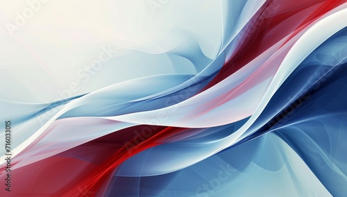 an artistic blue, red and white background Generative AI