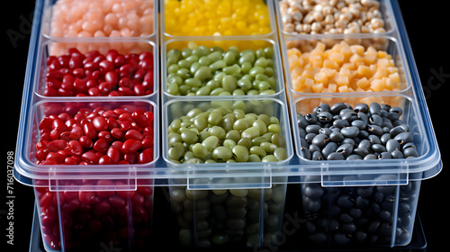Set with frozen vegetables ...