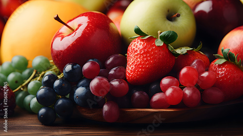 Fresh fruits assorted color...