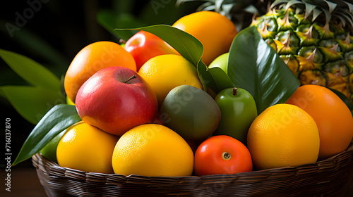 Fresh fruits assorted color...