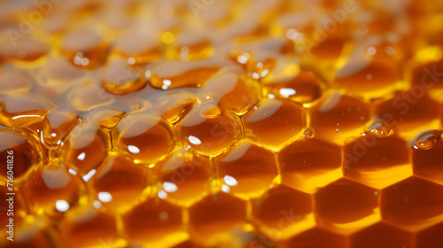 Honeycomb with beeswax and ...