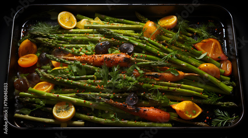 BBQ Grilled Vegetables on w...