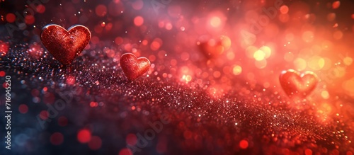 Valentines day background, magical, bokeh