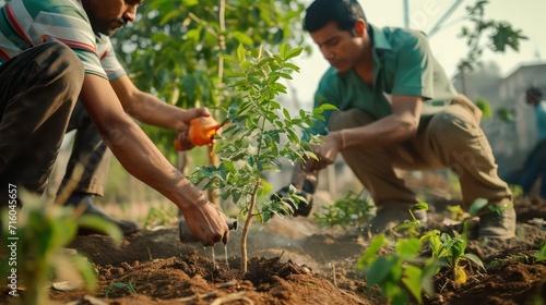 farmer hands hold soil earth sunset. agriculture. Engineer checks soil fertility with argon. business ricks employee land agro company. farmer hands pouring earth sunset. modern agro farm eco. eco photo