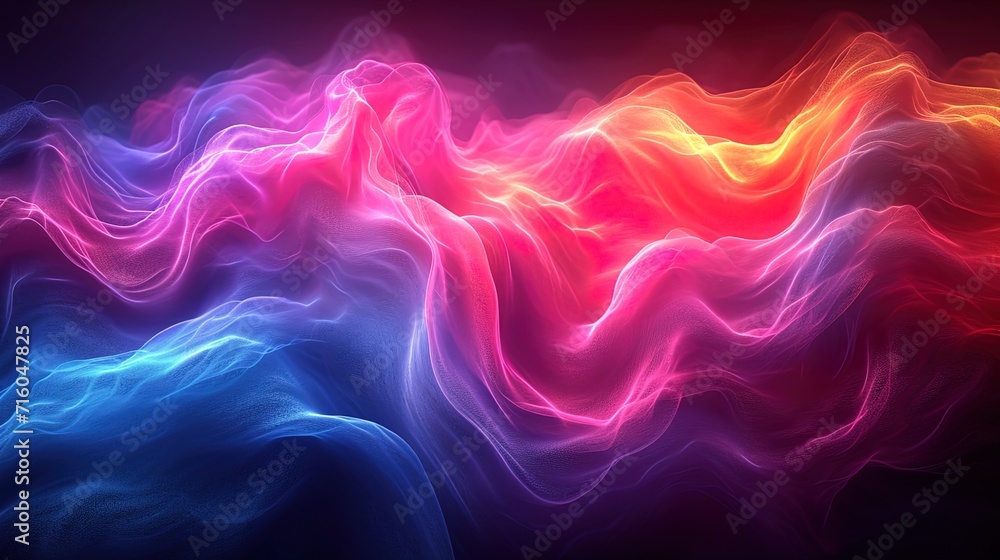 Neon Wave Elegance Vector Patterns Meet Urban Lights in Cinema4D Render Color Splashes. Generative AI Neon Wave Elegance Vector Patterns Meet Urban Lights in Cinema4D Render Color Splashes. Generative AI